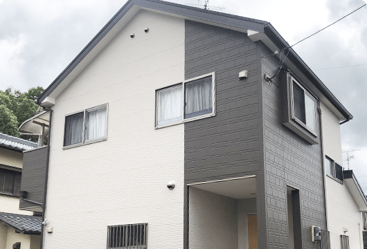 白/グレー　ツートンカラー