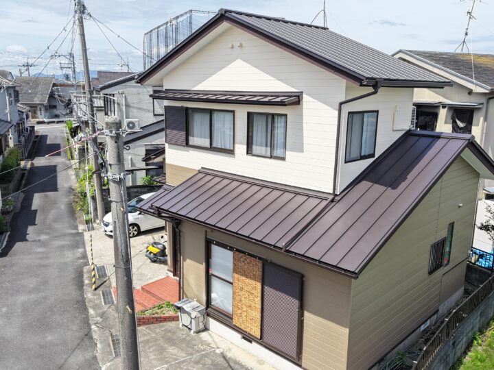 滋賀県草津市にて外壁塗装・付帯工事をさせて頂きました。