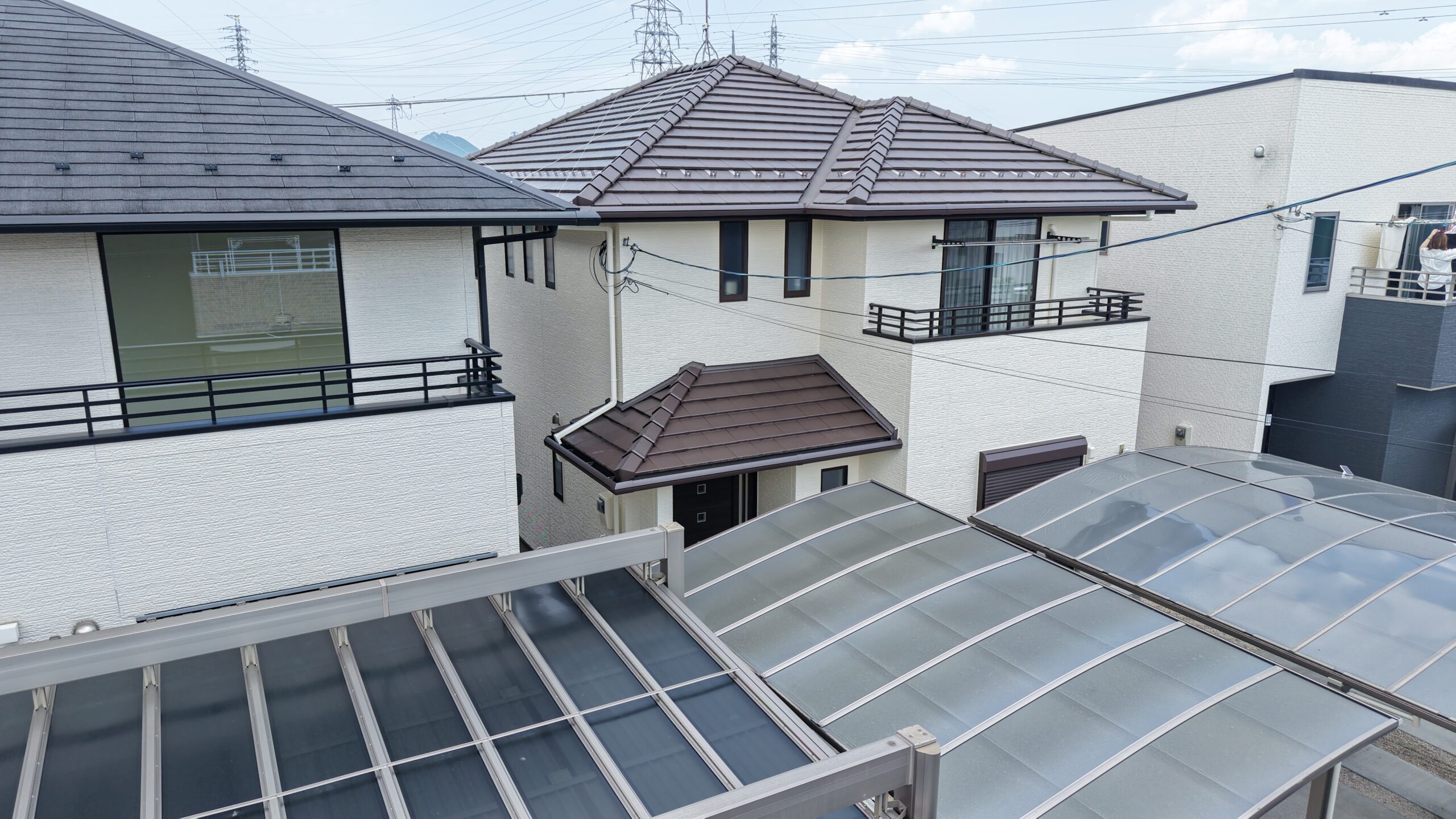 滋賀県草津市にて外壁塗装・防水工事・シール工事をさせて頂きました。