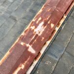 屋根　板金　棟板金　さび　劣化